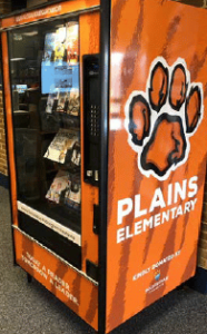 Book vending machine Plains Elementary