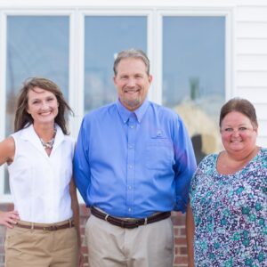 Burt Blosser, Laura Blosser and Nancy Dinges the S Burt Blosser Insurance Agency staff