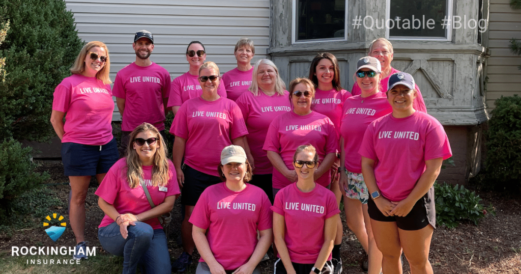 Volunteer team getting ready for the United Way Day of Action 2023